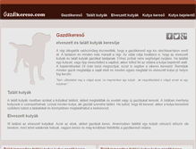 Tablet Screenshot of gazdikereso.com